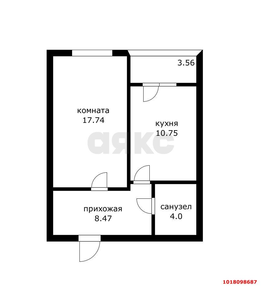 Фото №19: 1-комнатная квартира <span class="whitespace-nowrap">44 м²</span>, <span class="whitespace-nowrap">9/21 эт.</span> - Краснодар, Карасунский внутригородской округ, Пашковский, мкр. жилой комплекс Империал, ул. Бородинская, 137/1