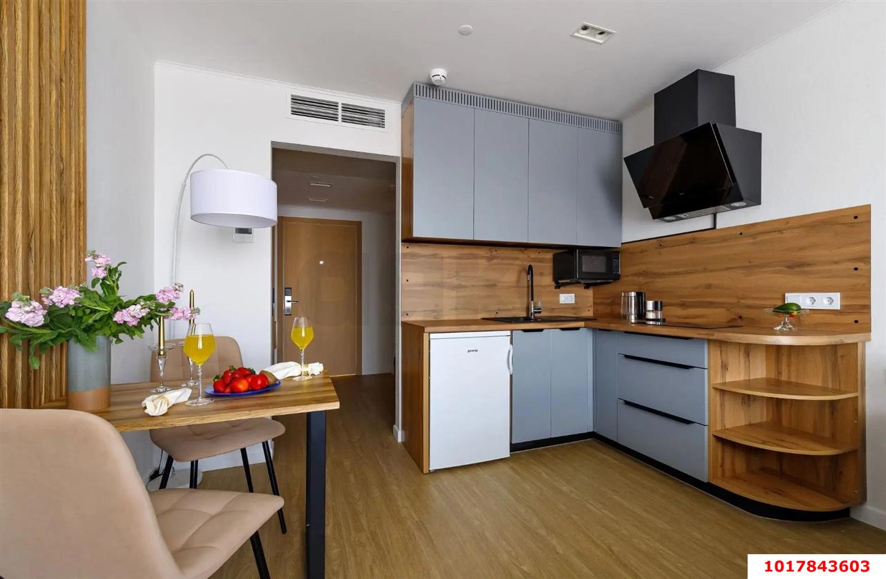 Фото №9: Апартаменты <span class="whitespace-nowrap">28 м²</span>, <span class="whitespace-nowrap">13/16 эт.</span> - Краснодар, Карасунский внутригородской округ, Хлопчато-бумажный Комбинат, мкр. жилой комплекс Гранд Пэлэс, ул. Уральская, 75/6