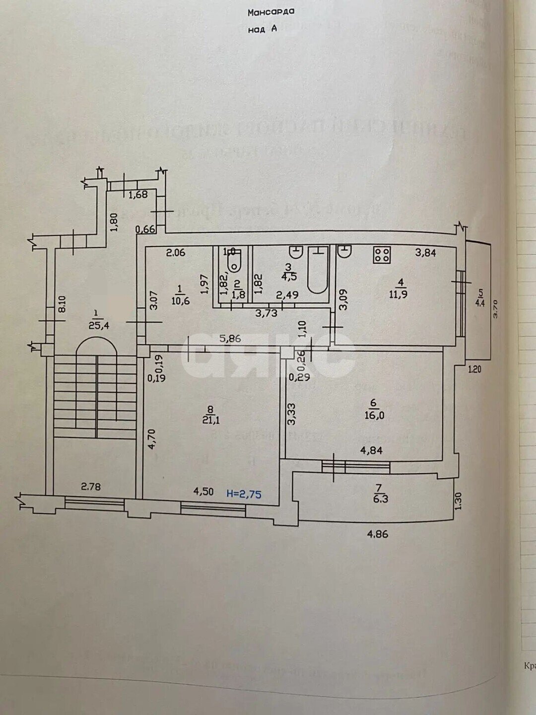 Фото №33: 2-комнатная квартира <span class="whitespace-nowrap">66 м²</span>, <span class="whitespace-nowrap">6/6 эт.</span> - Горячий Ключ, мкр. Курортная Зона, пер. Пролетарский, 24Б