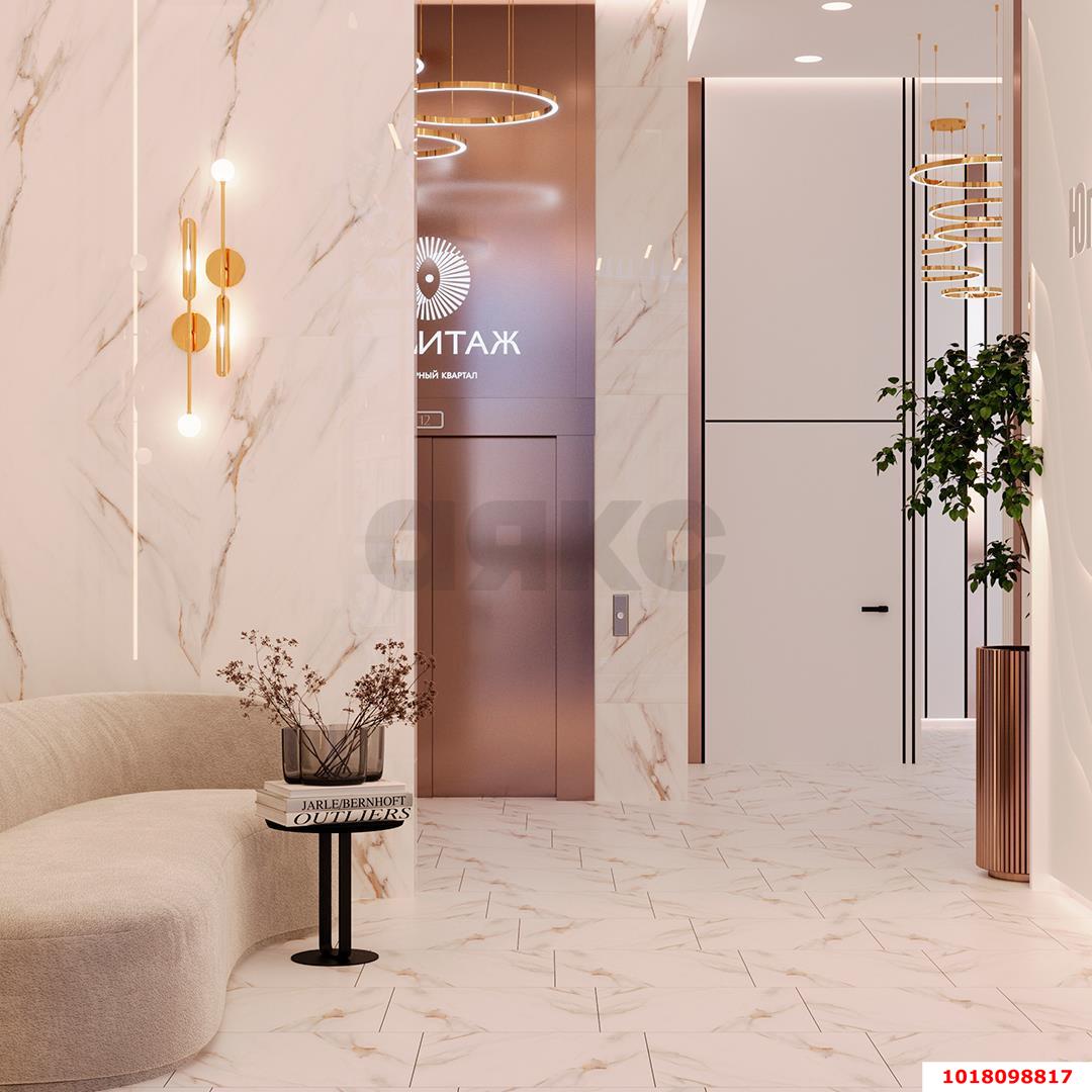 Фото №7: 1-комнатная квартира <span class="whitespace-nowrap">34 м²</span>, <span class="whitespace-nowrap">9/9 эт.</span> - Краснодар, Прикубанский внутригородской округ, мкр. культурный квартал Эрмитаж, ул. им. Мурата Ахеджака, 20