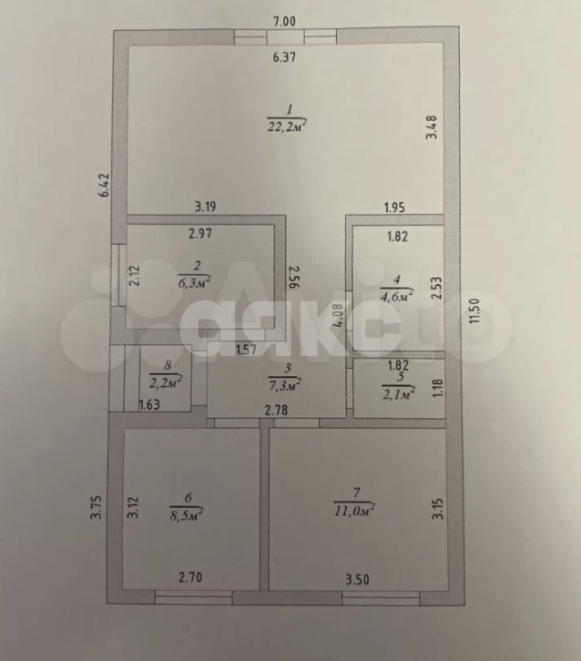 Фото №5: Дом <span class="whitespace-nowrap">66 м²</span> <span class="whitespace-nowrap">+ 3 сот.</span>, <span class="whitespace-nowrap">1 эт.</span> - Кореновск, мкр. 1-й квартал, пер. Дядьковский