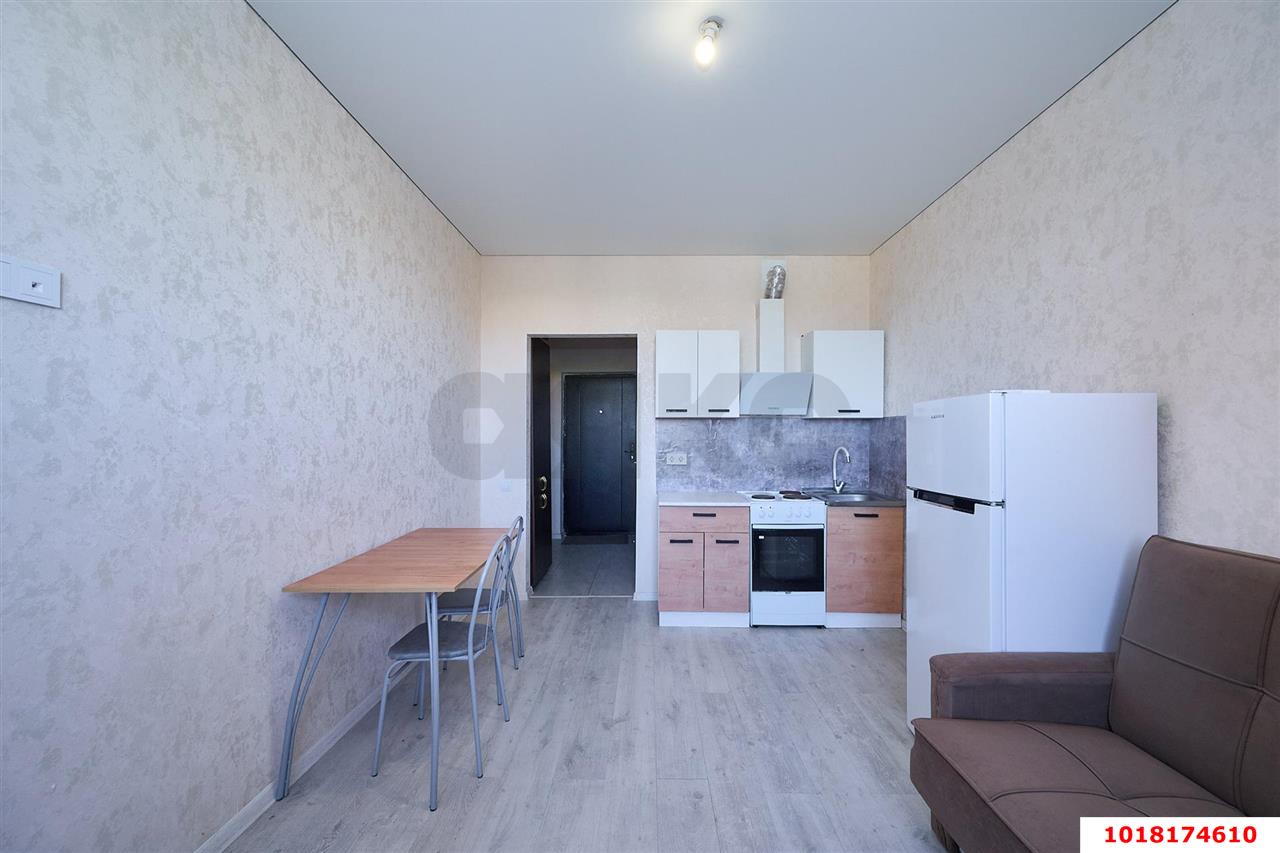 Фото №2: Студия <span class="whitespace-nowrap">22 м²</span>, <span class="whitespace-nowrap">5/19 эт.</span> - Краснодар, Прикубанский внутригородской округ, Калинино, Завод Радиоизмерительных Приборов, мкр. ЖК Акварели-2, ул. Тепличная, 62/1к5