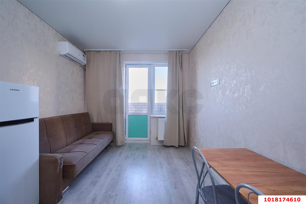 Фото №4: Студия <span class="whitespace-nowrap">22 м²</span>, <span class="whitespace-nowrap">5/19 эт.</span> - Краснодар, Прикубанский внутригородской округ, Калинино, Завод Радиоизмерительных Приборов, мкр. ЖК Акварели-2, ул. Тепличная, 62/1к5