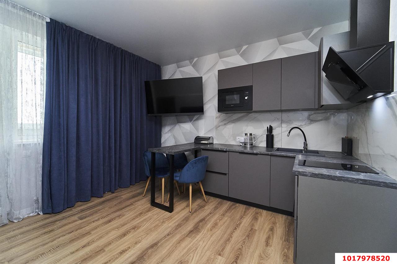 Фото №2: Студия <span class="whitespace-nowrap">26 м²</span>, <span class="whitespace-nowrap">5/24 эт.</span> - Краснодар, Прикубанский внутригородской округ, мкр. Парк Победы, ул. Героя Пешкова, 14к3
