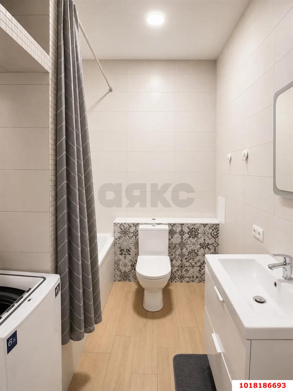 Фото №7: 1-комнатная квартира <span class="whitespace-nowrap">44 м²</span>, <span class="whitespace-nowrap">15/19 эт.</span> - Краснодар, Прикубанский внутригородской округ, Авиагородок, мкр. ЖК На Стахановской, ул. Стахановская, 1