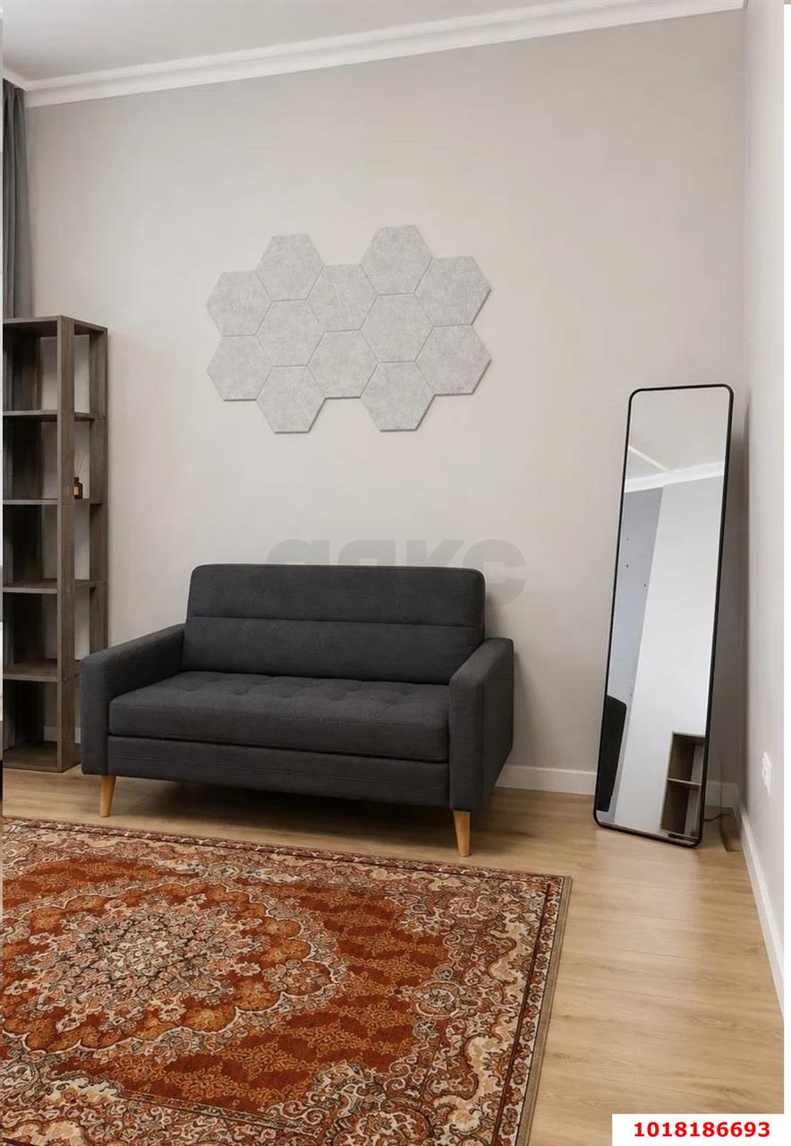 Фото №4: 1-комнатная квартира <span class="whitespace-nowrap">44 м²</span>, <span class="whitespace-nowrap">15/19 эт.</span> - Краснодар, Прикубанский внутригородской округ, Авиагородок, мкр. ЖК На Стахановской, ул. Стахановская, 1
