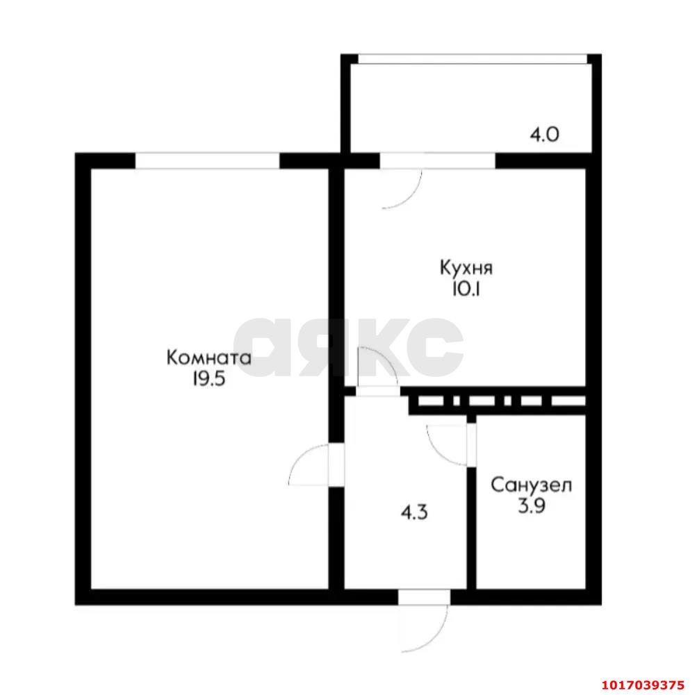 Фото №9: 1-комнатная квартира <span class="whitespace-nowrap">37 м²</span>, <span class="whitespace-nowrap">13/16 эт.</span> - Краснодар, Прикубанский внутригородской округ, Восточный, мкр. жилой комплекс Квартал № 6, ул. имени 75-летия Победы, 26к2