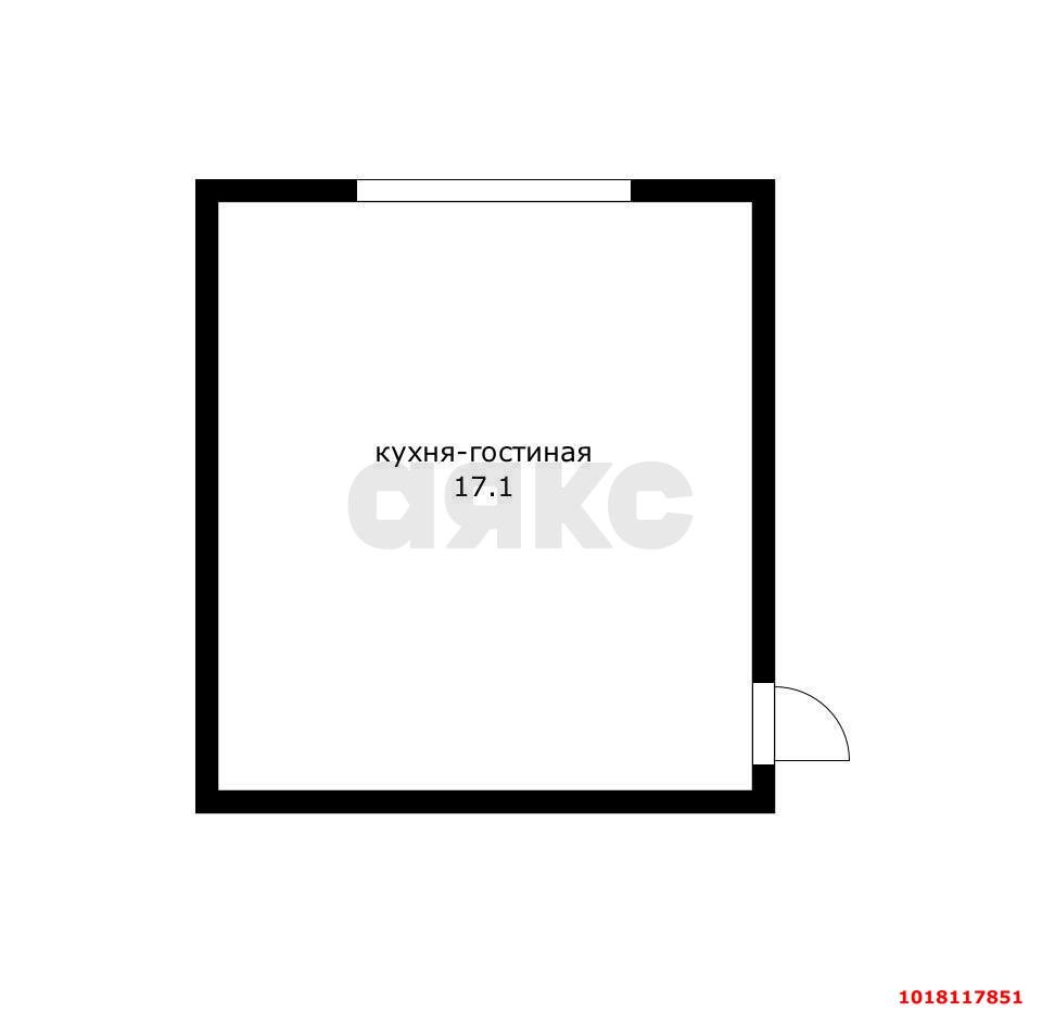Фото №6: Студия <span class="whitespace-nowrap">19 м²</span>, <span class="whitespace-nowrap">1/2 эт.</span> - Краснодар, Карасунский внутригородской округ, мкр. Камвольно-суконный Комбинат