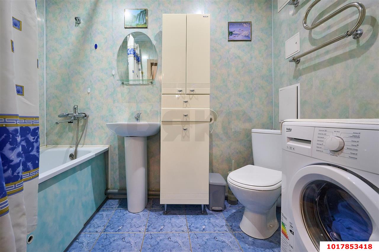 Фото №7: 1-комнатная квартира <span class="whitespace-nowrap">43 м²</span>, <span class="whitespace-nowrap">6/17 эт.</span> - Краснодар, Прикубанский внутригородской округ, Музыкальный, ЖК Времена Года, мкр. имени Петра Метальникова, ул. Петра Метальникова, 5к1