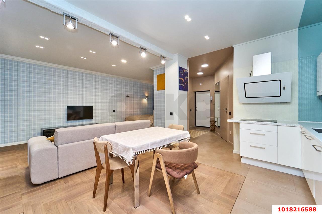 Фото №6: 1-комнатная квартира <span class="whitespace-nowrap">58 м²</span>, <span class="whitespace-nowrap">12/17 эт.</span> - Краснодар, Прикубанский внутригородской округ, ЖК Валентина, мкр. 9-й километр, ул. Циолковского, 9