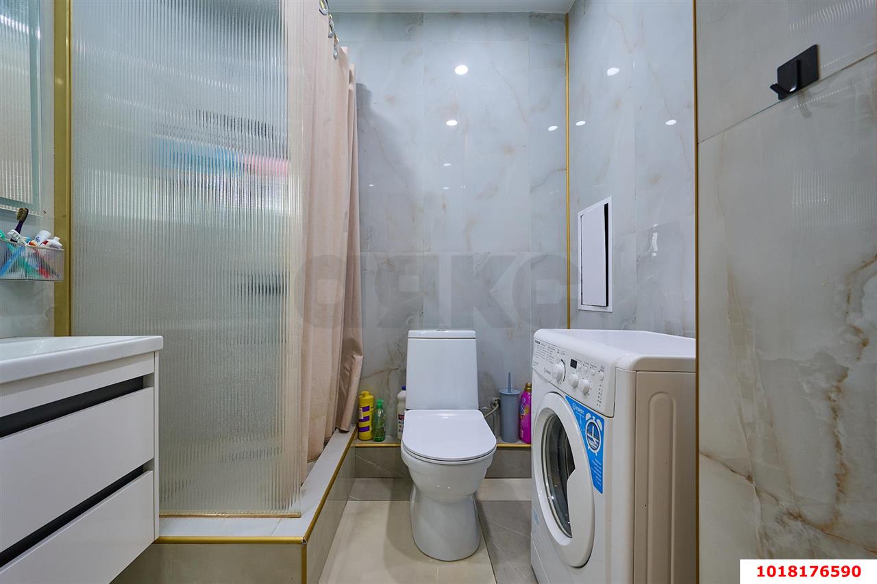 Фото №12: 2-комнатная квартира <span class="whitespace-nowrap">53 м²</span>, <span class="whitespace-nowrap">14/19 эт.</span> - Краснодар, Прикубанский внутригородской округ, Молодёжный, мкр. жилой комплекс Семейный Парк, ул. Душистая, 60к2