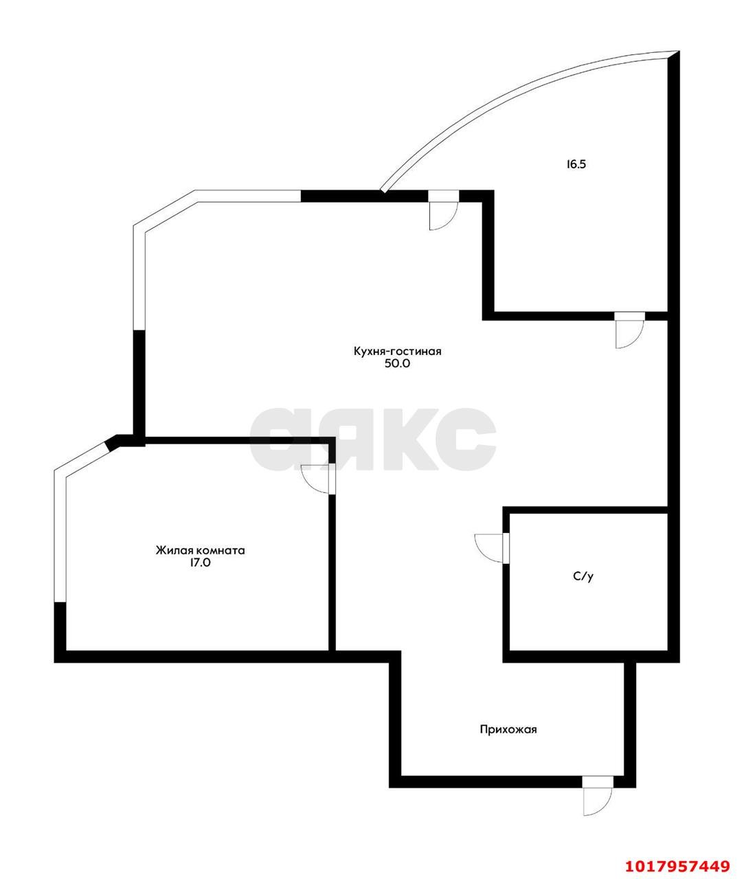 Фото №19: 2-комнатная квартира <span class="whitespace-nowrap">91 м²</span>, <span class="whitespace-nowrap">18/22 эт.</span> - Краснодар, Западный внутригородской округ, мкр. Юбилейный, ул. Рождественская набережная, 2