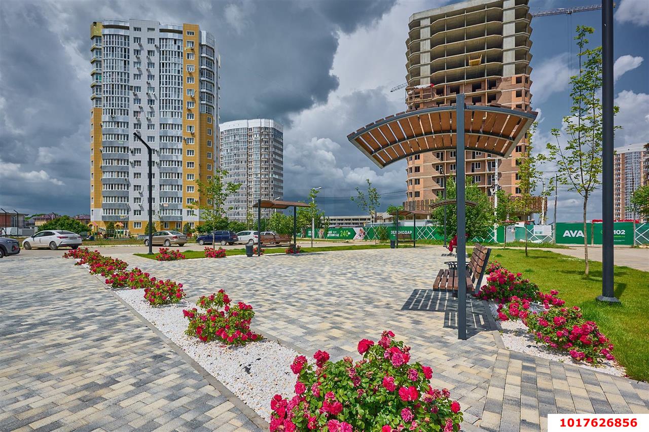Фото №15: 1-комнатная квартира <span class="whitespace-nowrap">35 м²</span>, <span class="whitespace-nowrap">1/16 эт.</span> - Краснодар, Прикубанский внутригородской округ, мкр. жилой комплекс Зеленодар, ул. Садовое Кольцо, 1