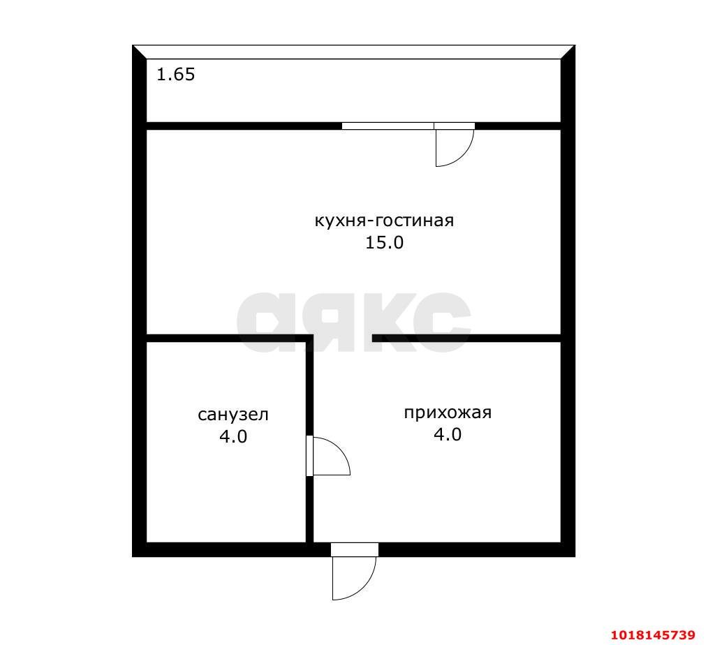 Фото №15: Студия <span class="whitespace-nowrap">24 м²</span>, <span class="whitespace-nowrap">20/24 эт.</span> - Краснодар, Карасунский внутригородской округ, жилой комплекс На Магистральной, мкр. Камвольно-суконный Комбинат, ул. Магистральная, 11к3