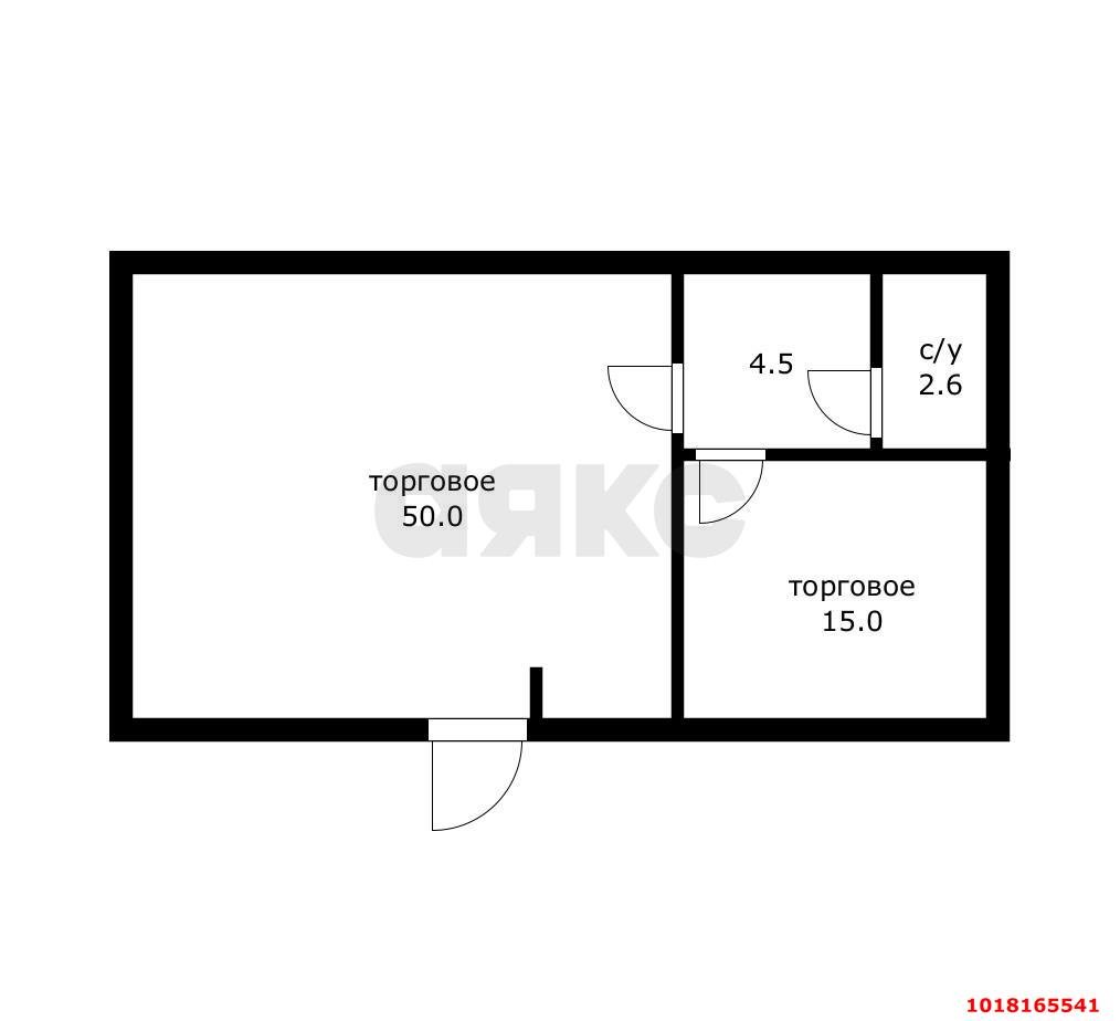 Фото №19: Торговое помещение <span class="whitespace-nowrap">72 м²</span>, <span class="whitespace-nowrap">1/1 эт.</span> - Краснодар, Прикубанский внутригородской округ, мкр. Краевая Клиническая Больница, ул. Домбайская, 4/2