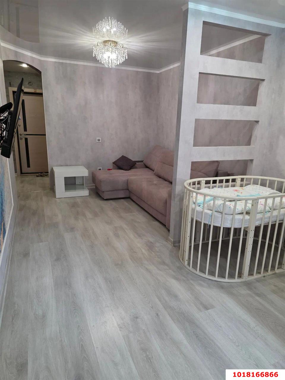 Фото №5: 1-комнатная квартира <span class="whitespace-nowrap">43 м²</span>, <span class="whitespace-nowrap">11/17 эт.</span> - Краснодар, Прикубанский внутригородской округ, имени Петра Метальникова, мкр. ЖК Три Кита, ул. Московская, 131к2