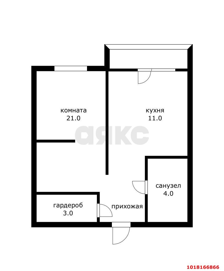 Фото №20: 1-комнатная квартира <span class="whitespace-nowrap">43 м²</span>, <span class="whitespace-nowrap">11/17 эт.</span> - Краснодар, Прикубанский внутригородской округ, имени Петра Метальникова, мкр. ЖК Три Кита, ул. Московская, 131к2