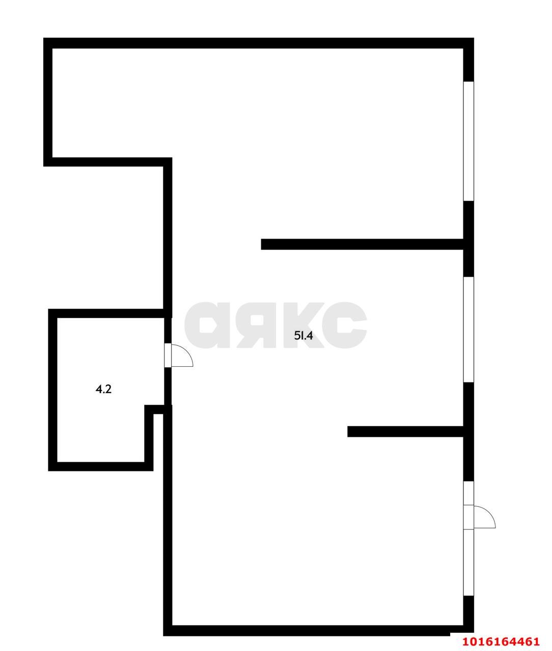 Фото №6: Торговое помещение <span class="whitespace-nowrap">55 м²</span>, <span class="whitespace-nowrap">1/16 эт.</span> - Краснодар, Прикубанский внутригородской округ, Славянский, мкр. Светлоград, ул. Красных Партизан, 1/4к15