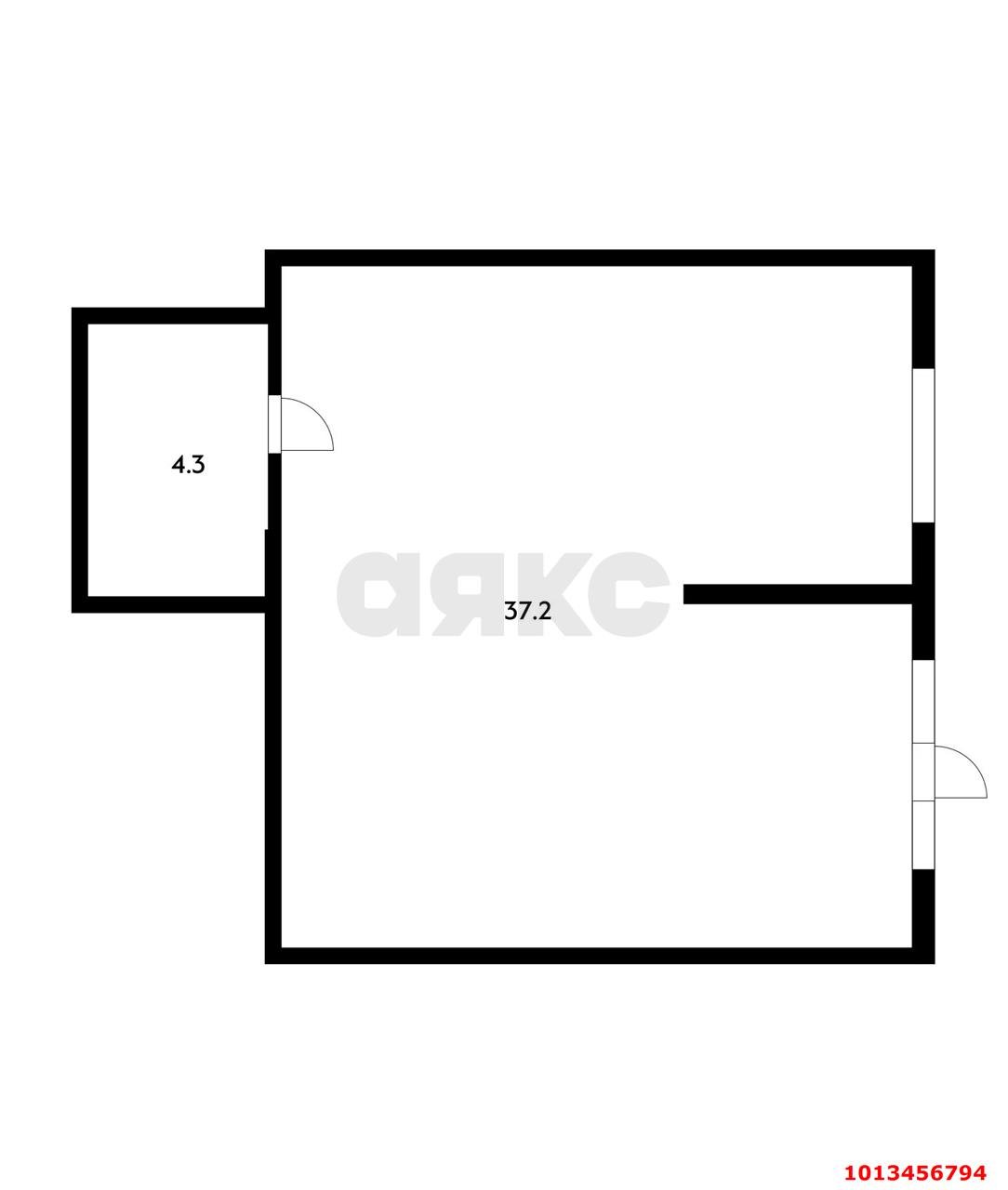 Фото №5: Торговое помещение <span class="whitespace-nowrap">41 м²</span>, <span class="whitespace-nowrap">1/16 эт.</span> - Краснодар, Прикубанский внутригородской округ, Славянский, мкр. Светлоград, ул. Красных Партизан, 1/4к15