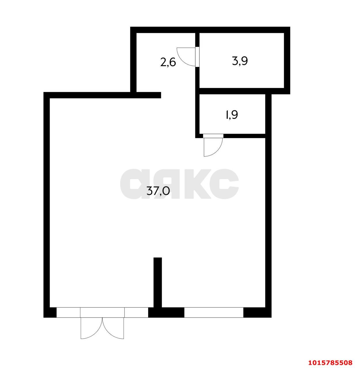 Фото №5: Торговое помещение <span class="whitespace-nowrap">45 м²</span>, <span class="whitespace-nowrap">1/15 эт.</span> - Краснодар, Прикубанский внутригородской округ, мкр. жилой комплекс Ракурс
