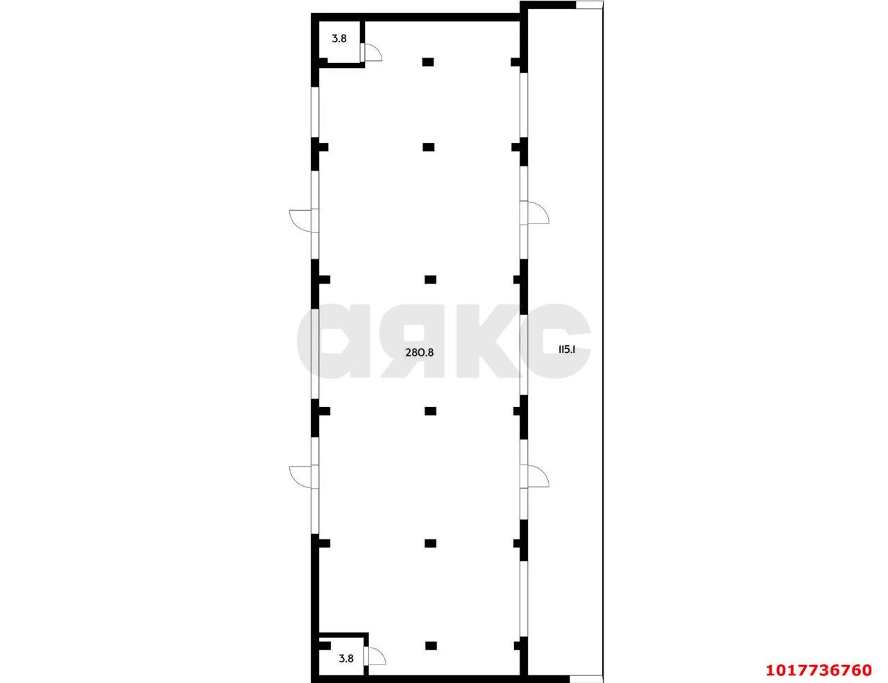 Фото №5: Торговое помещение <span class="whitespace-nowrap">288 м²</span>, <span class="whitespace-nowrap">1/16 эт.</span> - Краснодар, Прикубанский внутригородской округ, мкр. ЖК Тёплые Края, ул. им. Александра Гикало, 11