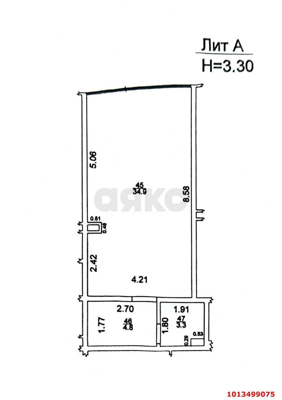 Фото №10: Торговое помещение <span class="whitespace-nowrap">43 м²</span>, <span class="whitespace-nowrap">1/20 эт.</span> - Краснодар, Прикубанский внутригородской округ, Россинского, мкр. жилой комплекс Символ, ул. Командорская, 9/2