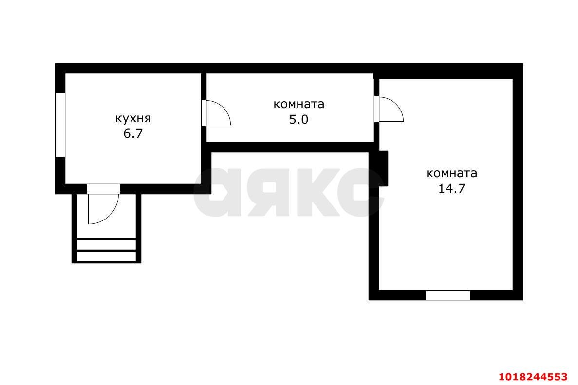 Фото №5: 1-комнатная квартира <span class="whitespace-nowrap">26 м²</span>, <span class="whitespace-nowrap">1/1 эт.</span> - Краснодар, Центральный внутригородской округ, мкр. Центральный, ул. Братьев Дроздовых, 13