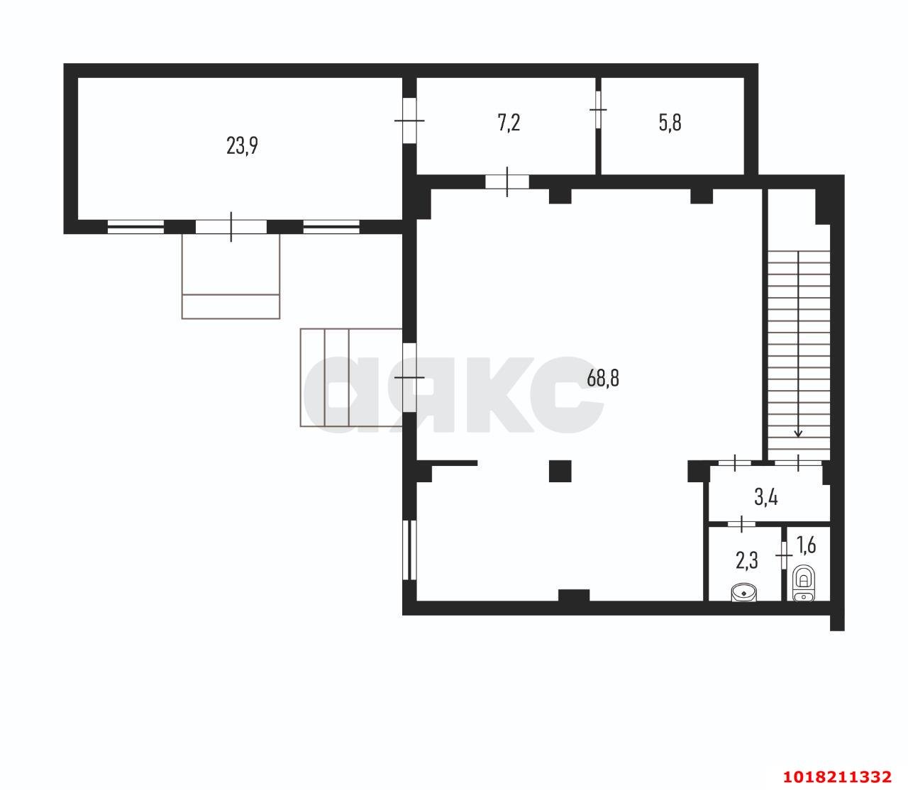Фото №10: Торговое помещение <span class="whitespace-nowrap">183 м²</span>, <span class="whitespace-nowrap">1/2 эт.</span> - Краснодар, Центральный внутригородской округ, мкр. Центральный, ул. Красная, 180