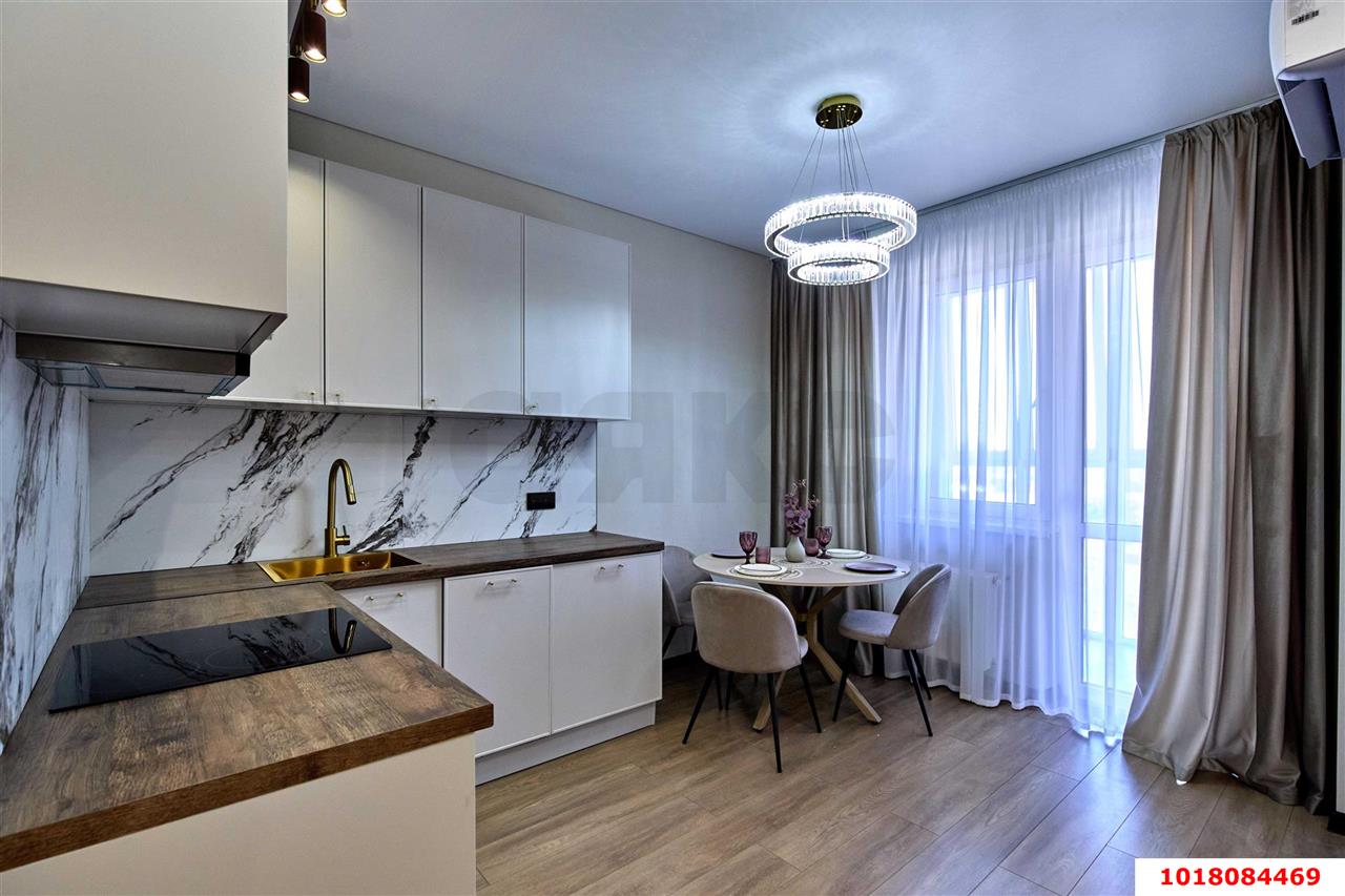 Фото №7: 1-комнатная квартира <span class="whitespace-nowrap">46 м²</span>, <span class="whitespace-nowrap">10/20 эт.</span> - Краснодар, Карасунский внутригородской округ, Хлопчато-бумажный Комбинат, мкр. ЖК Альфа, ул. Уральская, 100