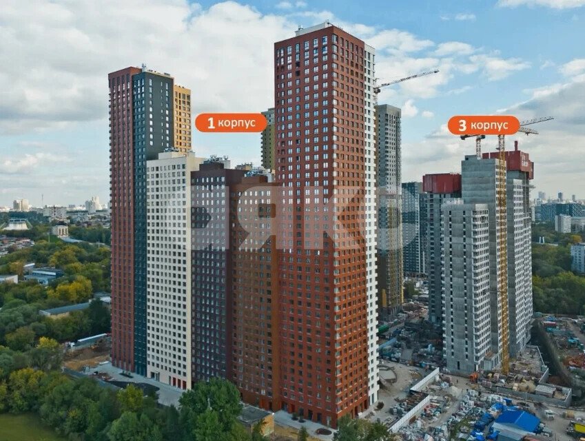 Фото №5: 1-комнатная квартира <span class="whitespace-nowrap">37 м²</span>, <span class="whitespace-nowrap">4/45 эт.</span> - Москва, ЖК Скай Гарден, Покровское-Стрешнево, мкр. жилой комплекс Скай Гарден, пр-д Строительный, 9с6