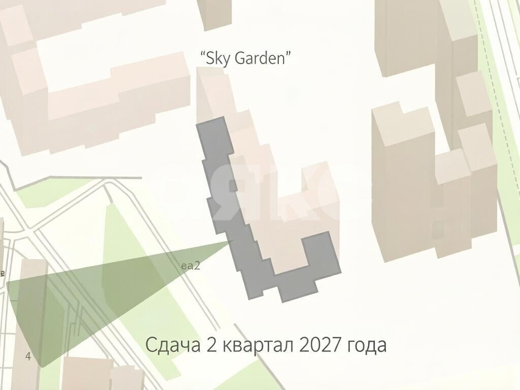 Фото №2: 1-комнатная квартира <span class="whitespace-nowrap">37 м²</span>, <span class="whitespace-nowrap">4/45 эт.</span> - Москва, ЖК Скай Гарден, Покровское-Стрешнево, мкр. жилой комплекс Скай Гарден, пр-д Строительный, 9с6