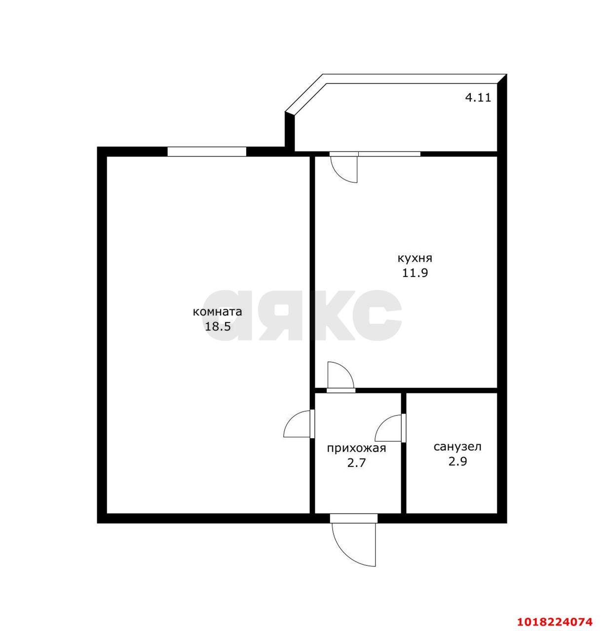 Фото №8: 1-комнатная квартира <span class="whitespace-nowrap">35 м²</span>, <span class="whitespace-nowrap">3/16 эт.</span> - Краснодар, Прикубанский внутригородской округ, Восточный, мкр. жилой комплекс Квартал № 6, ул. Генерал-лейтенанта Александра Сапрунова, 15