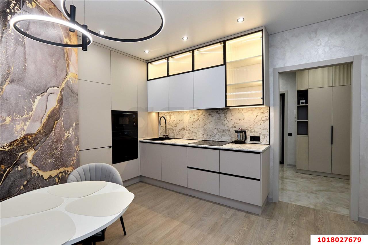 Фото №3: 1-комнатная квартира <span class="whitespace-nowrap">45 м²</span>, <span class="whitespace-nowrap">12/22 эт.</span> - Краснодар, Прикубанский внутригородской округ, мкр. Достояние, ул. Григория Булгакова, 16