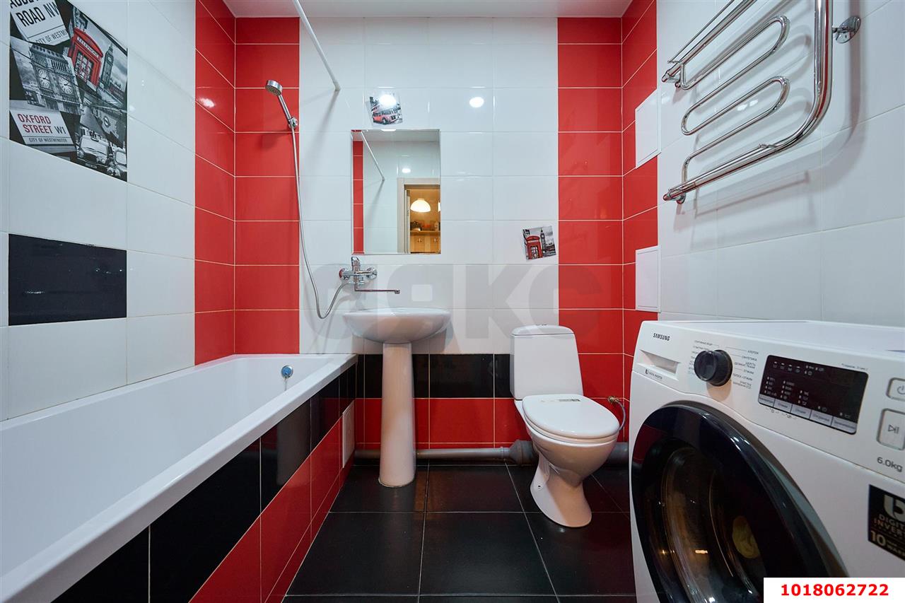 Фото №6: 1-комнатная квартира <span class="whitespace-nowrap">44 м²</span>, <span class="whitespace-nowrap">6/17 эт.</span> - Краснодар, Карасунский внутригородской округ, Черёмушки, мкр. ЖК Ставропольский, ул. Селезнёва, 4/13к2