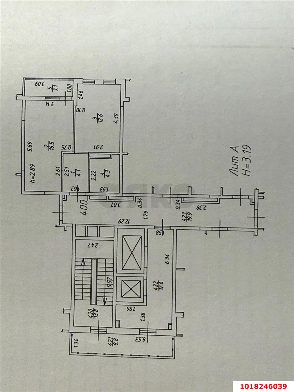 Фото №10: 1-комнатная квартира <span class="whitespace-nowrap">40 м²</span>, <span class="whitespace-nowrap">7/16 эт.</span> - Краснодар, Прикубанский внутригородской округ, мкр. Фестивальный, ул. Круговая, 4/1к5