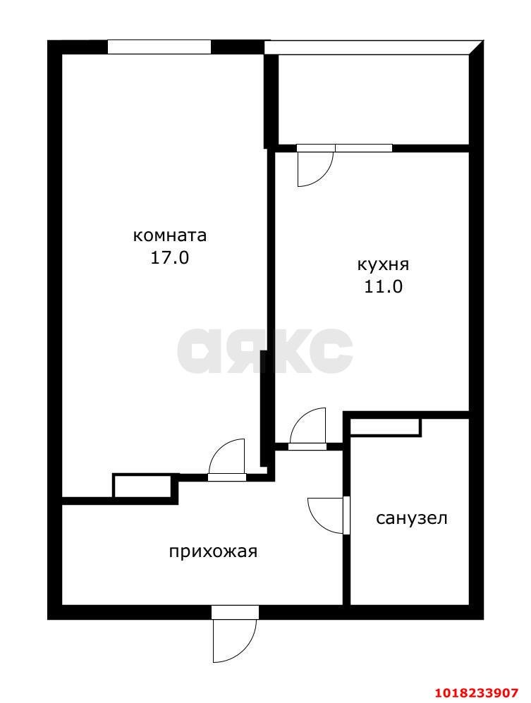 Фото №19: 1-комнатная квартира <span class="whitespace-nowrap">41 м²</span>, <span class="whitespace-nowrap">18/24 эт.</span> - Краснодар, Прикубанский внутригородской округ, мкр. Любимово