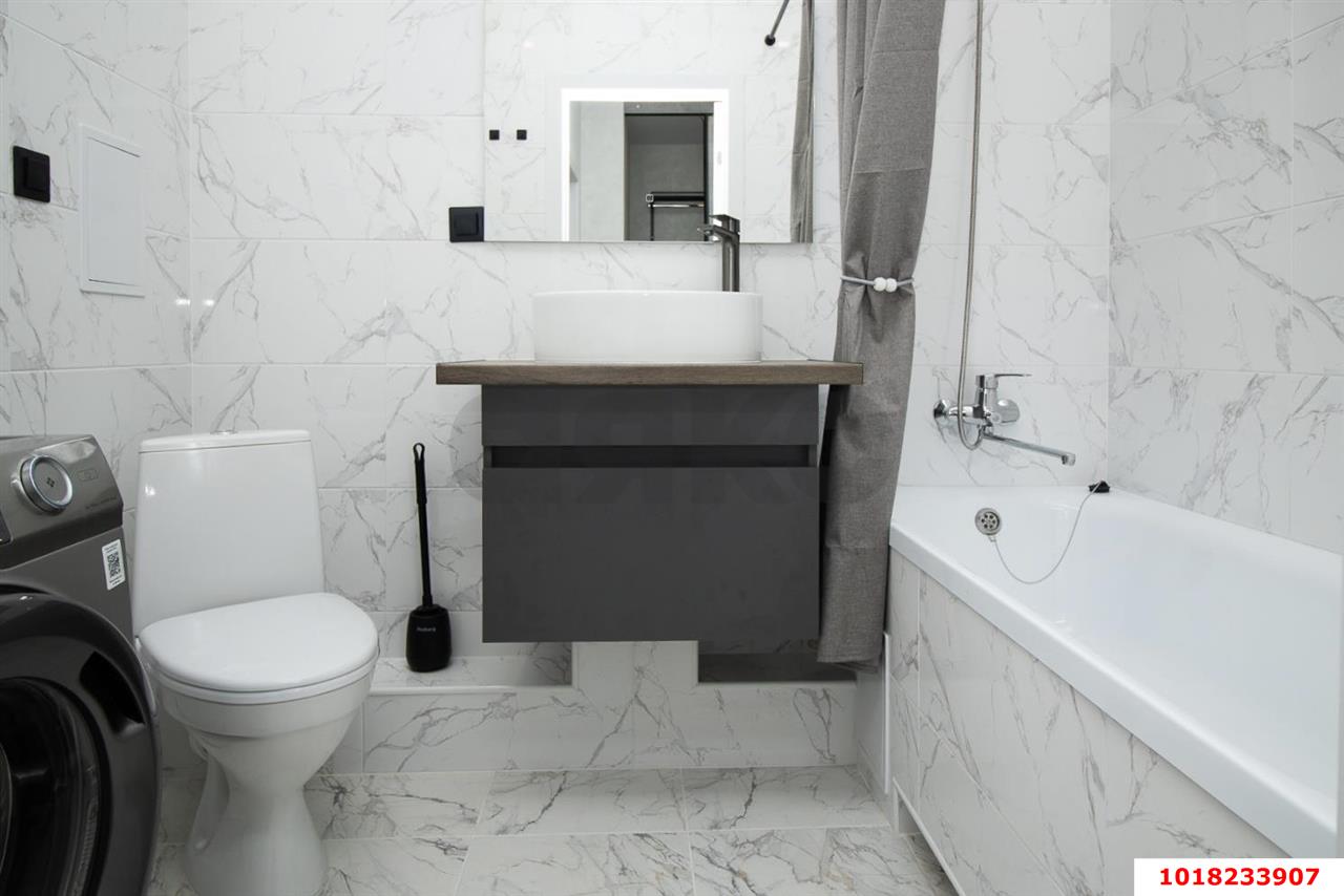 Фото №9: 1-комнатная квартира <span class="whitespace-nowrap">41 м²</span>, <span class="whitespace-nowrap">18/24 эт.</span> - Краснодар, Прикубанский внутригородской округ, мкр. Любимово