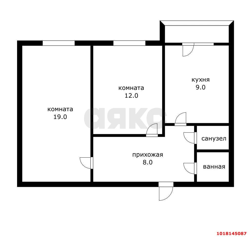 Фото №12: 2-комнатная квартира <span class="whitespace-nowrap">56 м²</span>, <span class="whitespace-nowrap">7/16 эт.</span> - Краснодар, Прикубанский внутригородской округ, мкр. Восточно-Кругликовский, ул. Героя Владислава Посадского, 42