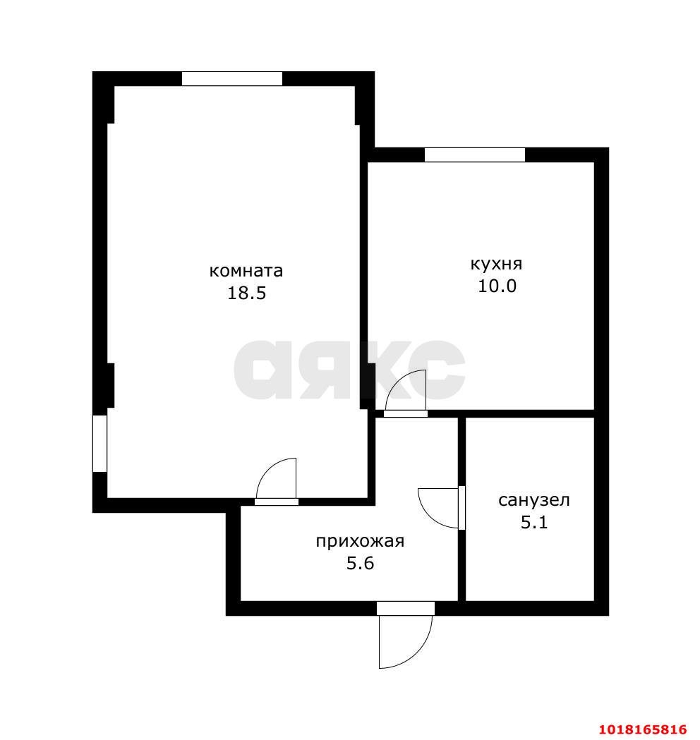 Фото №4: 1-комнатная квартира <span class="whitespace-nowrap">39 м²</span> - Краснодар, Карасунский внутригородской округ, ж/м Пашковский, ул. Криничная, 128