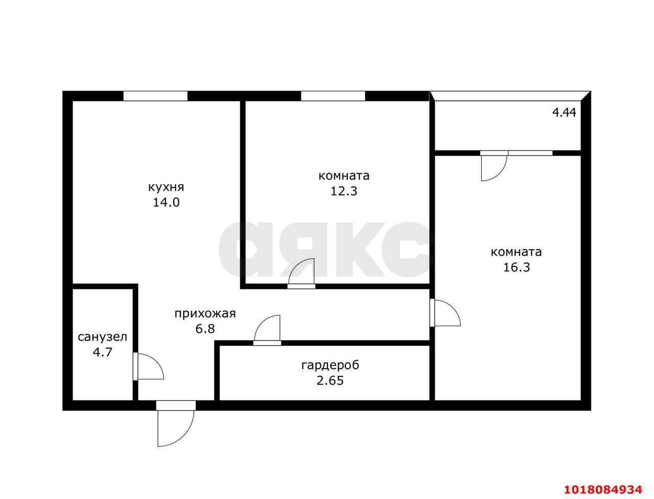 Фото №5: 2-комнатная квартира <span class="whitespace-nowrap">52 м²</span>, <span class="whitespace-nowrap">22/24 эт.</span> - Берёзовый, Прикубанский внутригородской округ, Витаминкомбинат, мкр. жилой комплекс Огурцы, ул. Целиноградская, 2Ик1