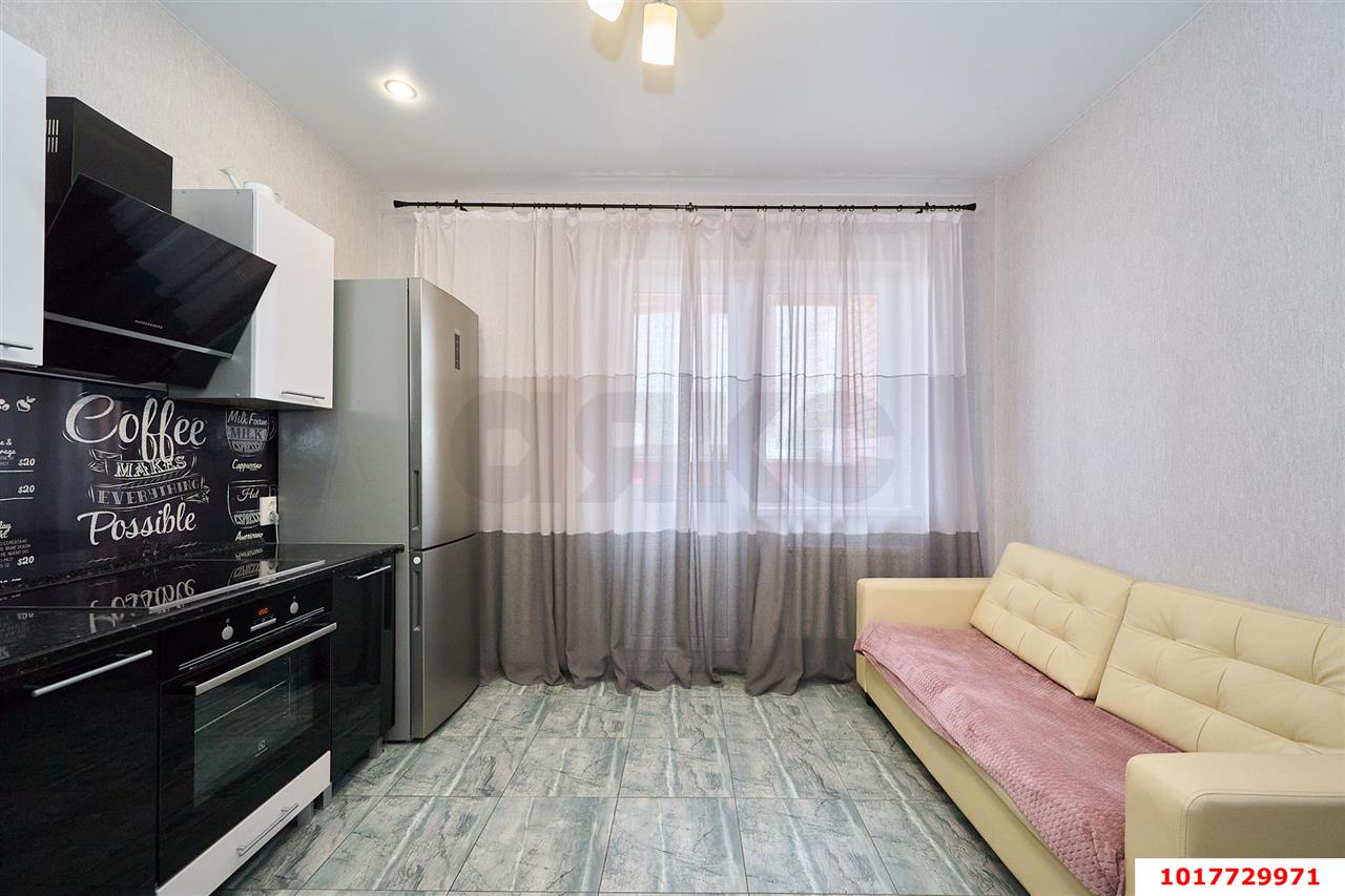 Фото №6: 1-комнатная квартира <span class="whitespace-nowrap">48 м²</span>, <span class="whitespace-nowrap">5/16 эт.</span> - Краснодар, Прикубанский внутригородской округ, Фестивальный, ЖК Екатеринодар, мкр. Солнечный, ул. Архитектора Петина, 18/2