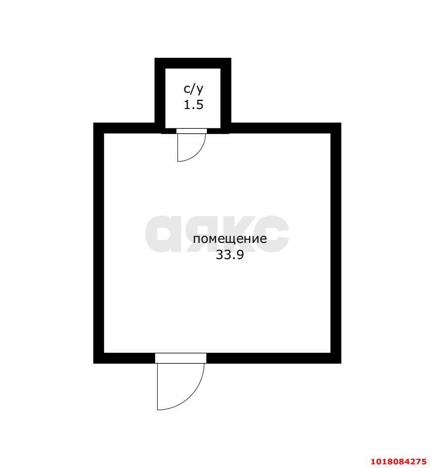 Фото №1: Торговое помещение <span class="whitespace-nowrap">35 м²</span>, <span class="whitespace-nowrap">24 эт.</span> - Краснодар, Прикубанский внутригородской округ, Музыкальный, ЖК Времена Года, мкр. имени Петра Метальникова, ул. Петра Метальникова, 5