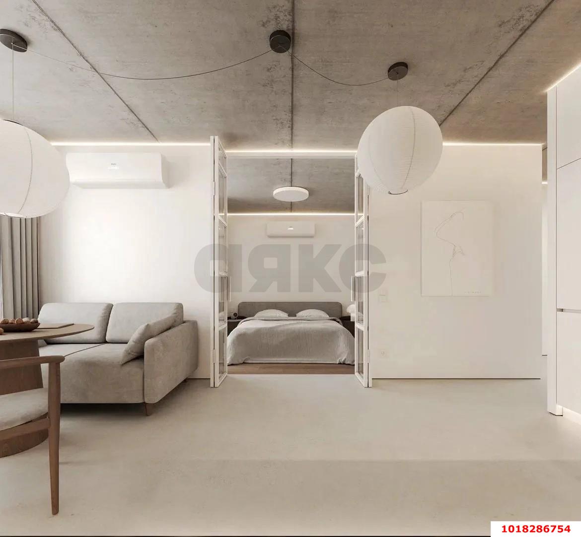 Фото №2: 1-комнатная квартира <span class="whitespace-nowrap">42 м²</span>, <span class="whitespace-nowrap">23/24 эт.</span> - Краснодар, Прикубанский внутригородской округ, мкр. Любимово, 8
