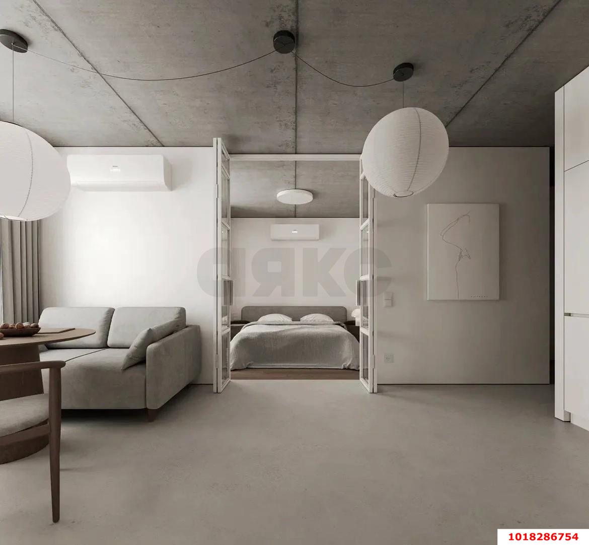 Фото №3: 1-комнатная квартира <span class="whitespace-nowrap">42 м²</span>, <span class="whitespace-nowrap">23/24 эт.</span> - Краснодар, Прикубанский внутригородской округ, мкр. Любимово, 8