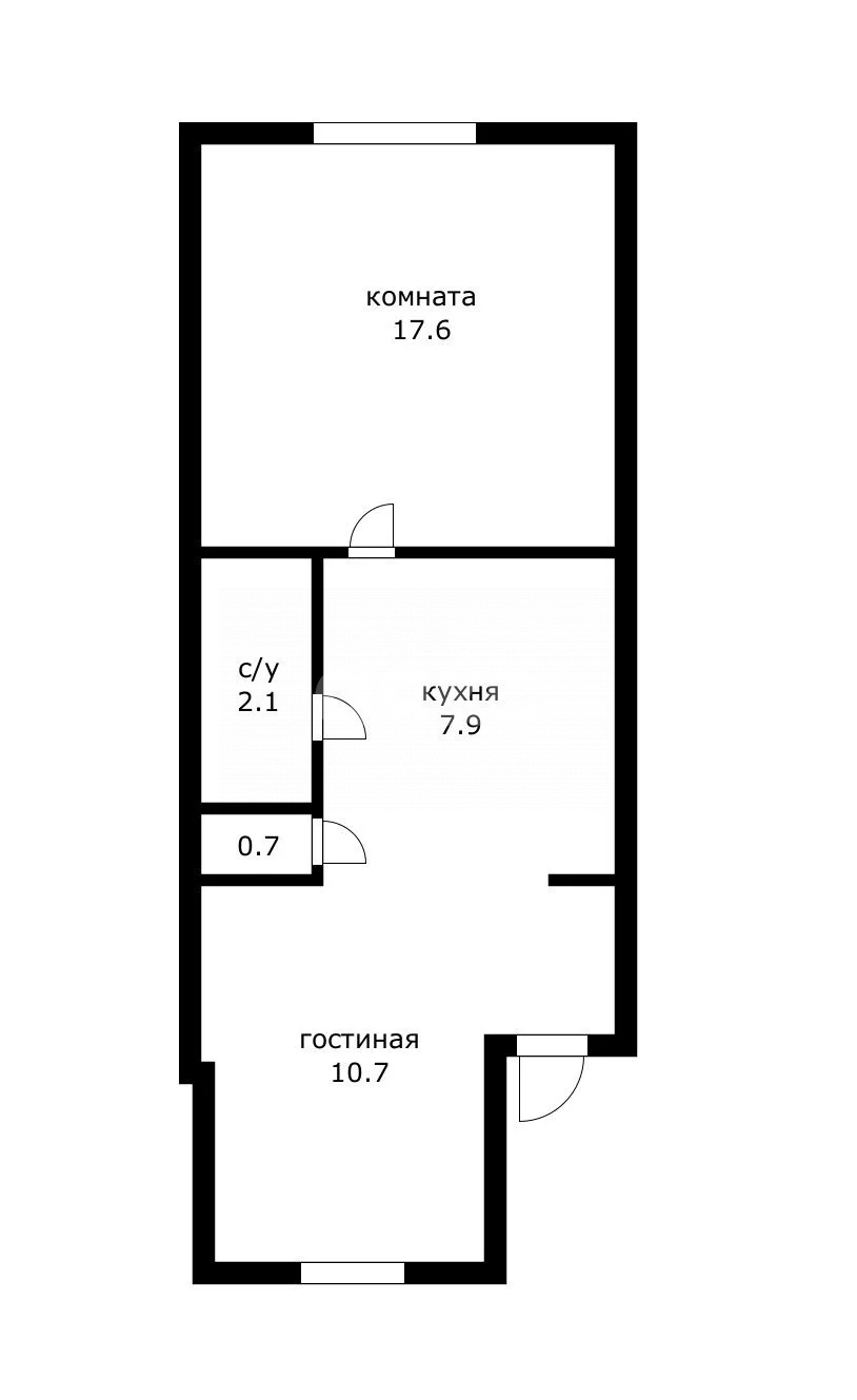 Фото №6: 1-комнатная квартира <span class="whitespace-nowrap">40 м²</span>, <span class="whitespace-nowrap">1/4 эт.</span> - Сочи, Центральный, мкр. Донская