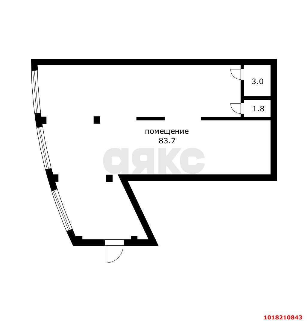 Фото №10: Студия <span class="whitespace-nowrap">88 м²</span>, <span class="whitespace-nowrap">1/24 эт.</span> - Краснодар, Центральный внутригородской округ, Черёмушки, мкр. ЖК Фонтаны, ул. Воронежская, 47Б