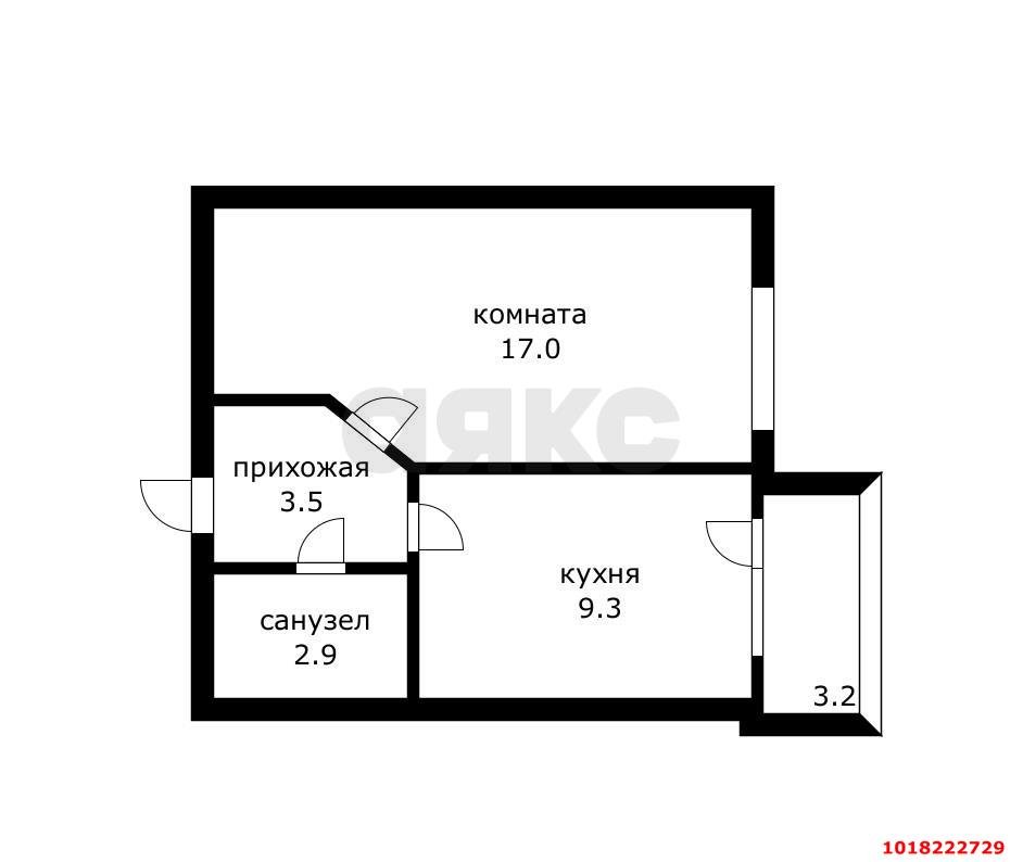 Фото №10: 1-комнатная квартира <span class="whitespace-nowrap">35 м²</span>, <span class="whitespace-nowrap">1/6 эт.</span> - Берёзовый, Прикубанский внутригородской округ, мкр. Витаминкомбинат, ул. 2-я Целиноградская, 28