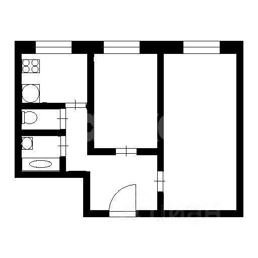 Фото №13: 2-комнатная квартира <span class="whitespace-nowrap">44 м²</span>, <span class="whitespace-nowrap">2/9 эт.</span> - Москва, ул. Дорожная, 24к2