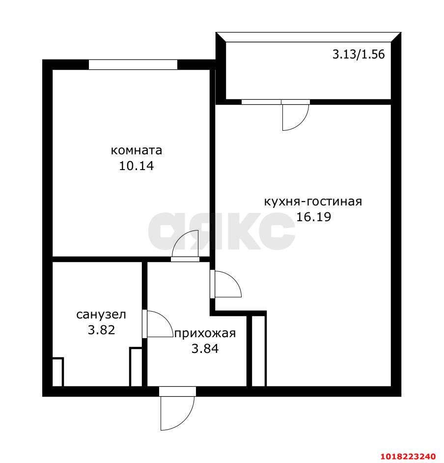 Фото №20: 1-комнатная квартира <span class="whitespace-nowrap">35 м²</span>, <span class="whitespace-nowrap">6/23 эт.</span> - Краснодар, Карасунский внутригородской округ, Камвольно-суконный Комбинат, мкр. ЖК Урал, ул. Уральская, 87/7