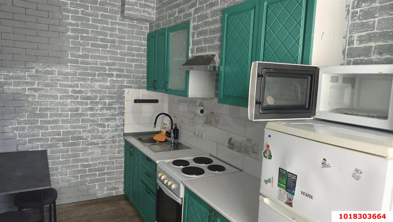 Фото №5: 1-комнатная квартира <span class="whitespace-nowrap">30 м²</span>, <span class="whitespace-nowrap">7/16 эт.</span> - Краснодарский, Прикубанский внутригородской округ, мкр. жилой комплекс Параллели, 66к1